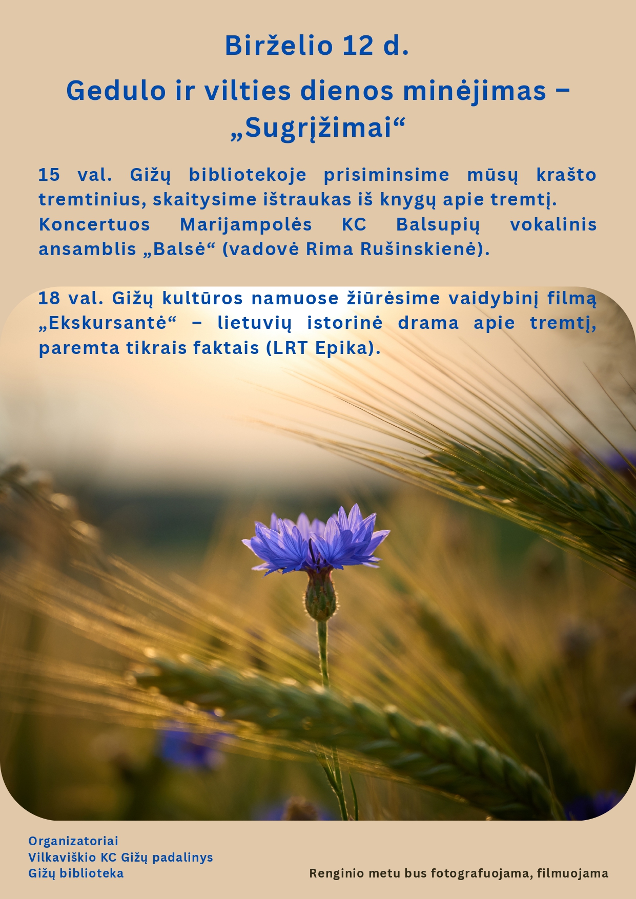 Gedulo ir vilties dienos minėjimas „Sugrįžimai“