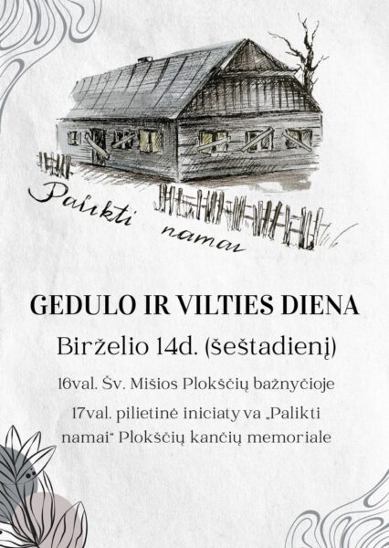 Gedulo ir vilties dienos paminėjimas Plokščiuose
