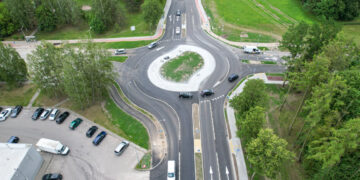 Marijampolėje atidarytas Vilkaviškio gatvės žiedas