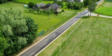 Putriškių kaime vykdomas kelio remontas