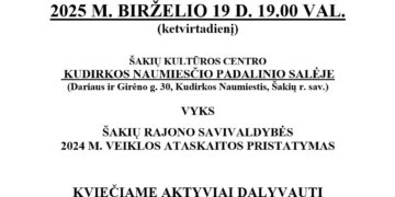 Šakių rajono savivaldybės vadovų susitikimas su gyventojais Kudirkos Naumiestyje