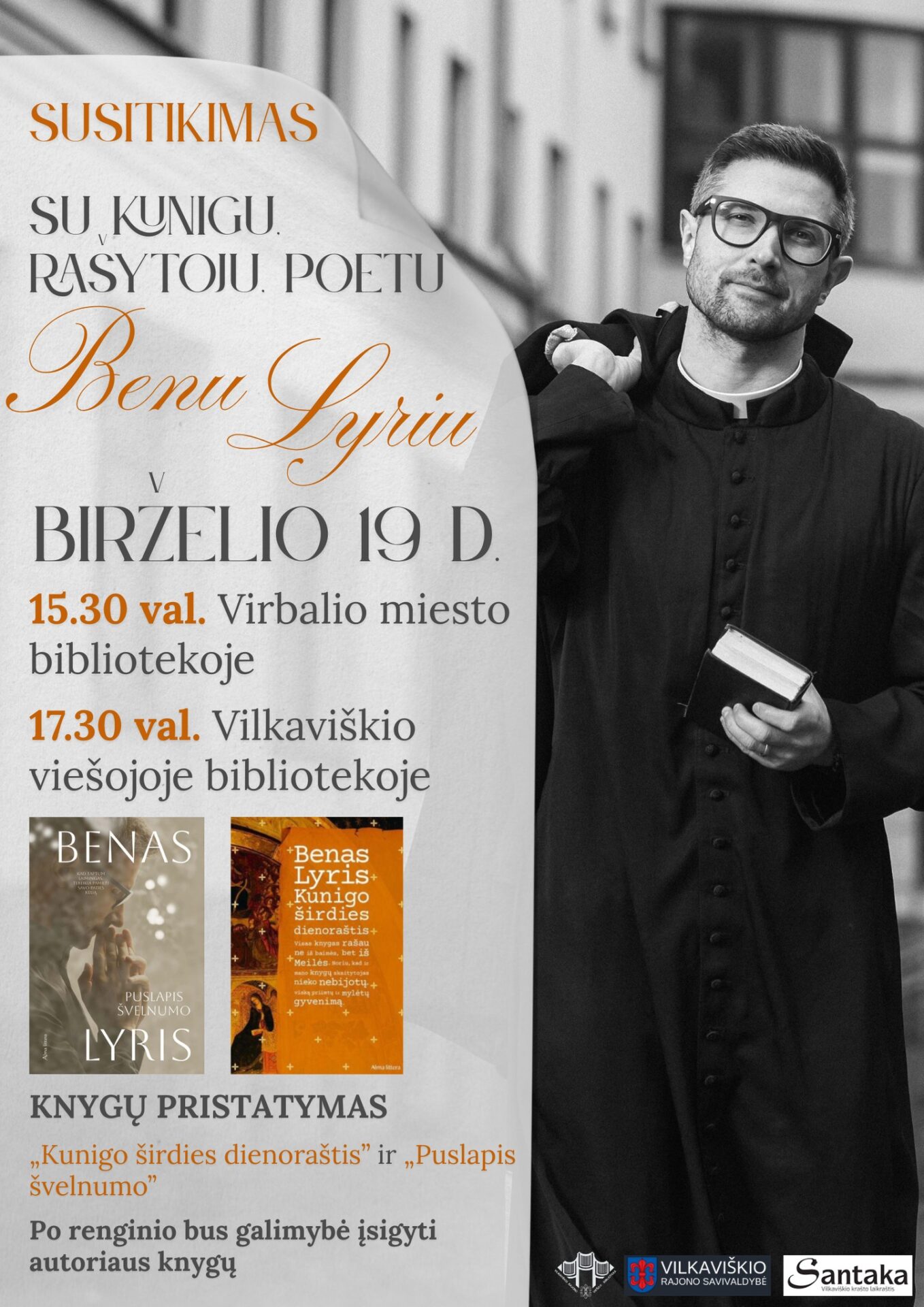 Susitikimas su kunigu, rašytoju, poetu Benu Lyriu