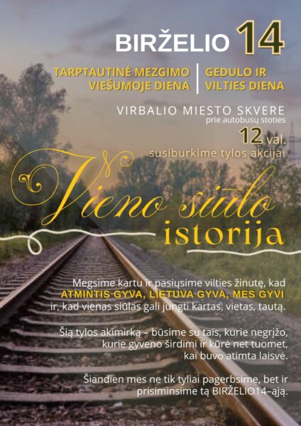 Tarptautinė mezgimo viešumoje diena ir Gedulo ir vilties diena Virbalyje