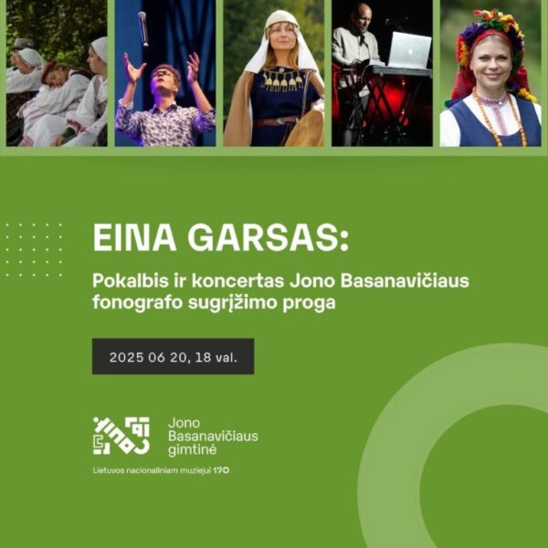 Eina garsas: pokalbis ir koncertas J. Basanavičiaus gimtinėje