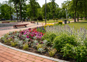 Marijampolė tampa vis modernesnė – Vytauto Didžiojo parke įdiegta išmani želdinių laistymo sistema