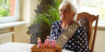 Pasveikinta šimto metų jubiliejų švenčianti Joana Stankevičienė