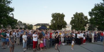 Tautiška giesmė skambėjo ir Vilkaviškyje