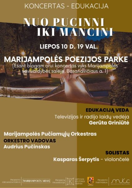 KONCERTAS–EDUKACIJA „NUO PUCCINI IKI MANCINI“
