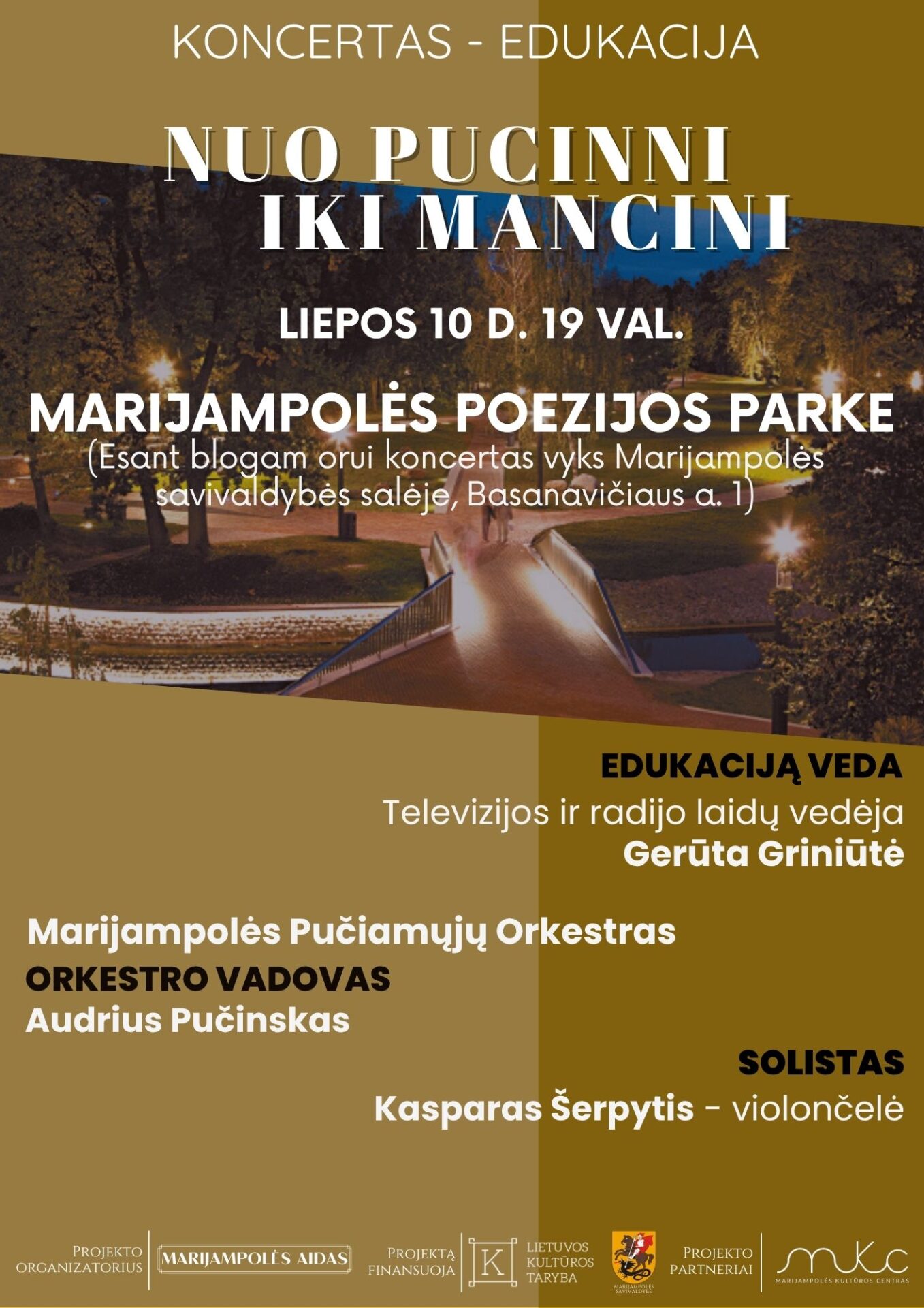 KONCERTAS–EDUKACIJA „NUO PUCCINI IKI MANCINI“
