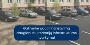 Daugiabučių namų gyventojams - galimybė gauti dalinį finansavimą infrastruktūros objektų tvarkymui