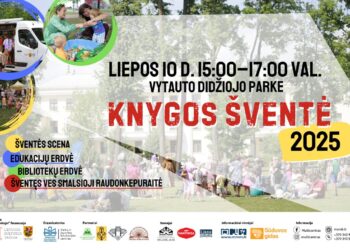 Kviečia knygos šventė Marijampolės Vytauto Didžiojo parke