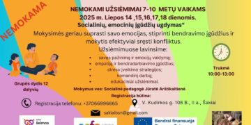 Nemokami užsiėmimai vaikams „Socialinių, emocinių įgūdžių ugdymas“