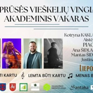 PAPRŪSĖS VIEŠKELIŲ VINGIAIS. AKADEMINIS VAKARAS
