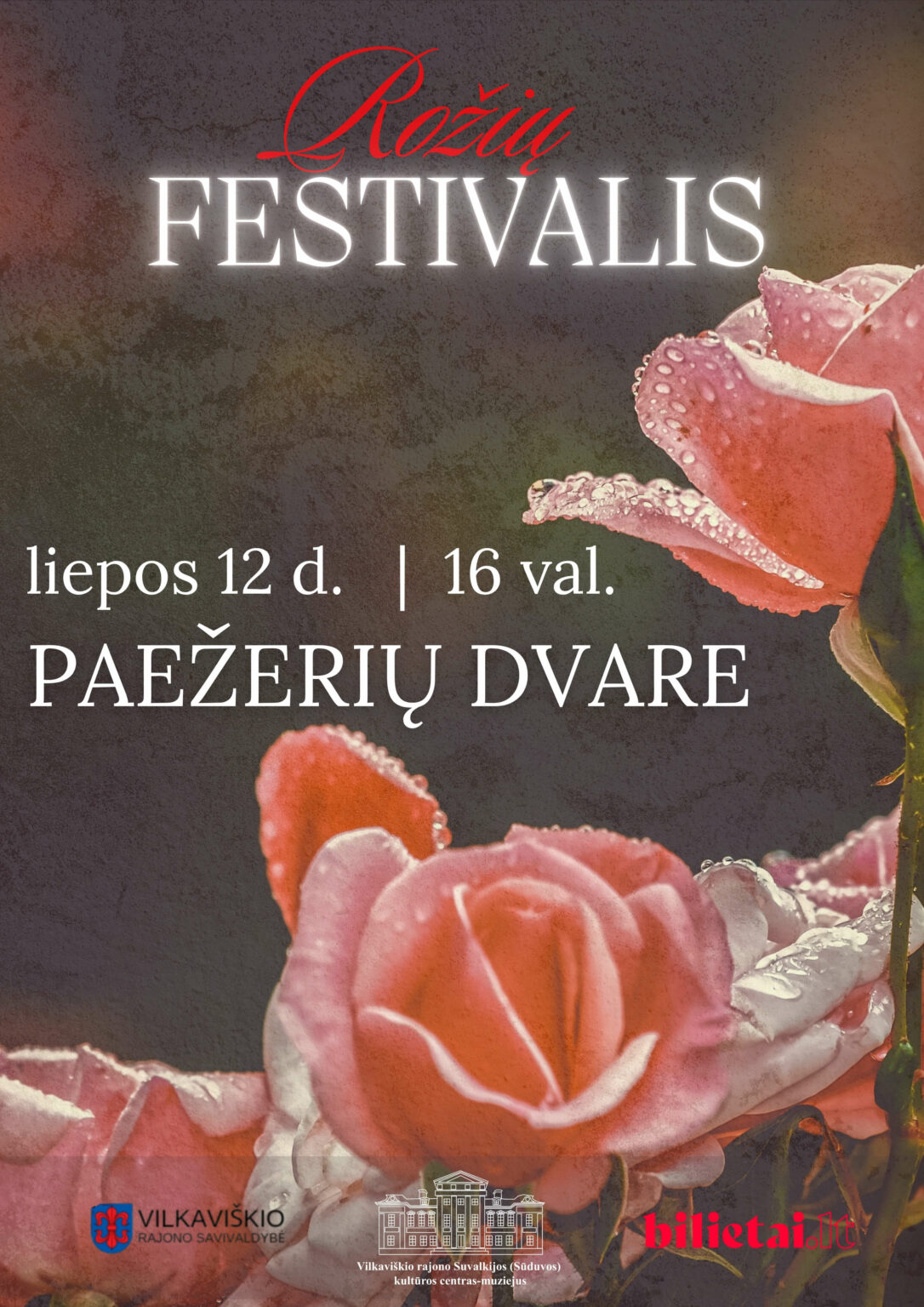 Rožių festivalis Paežerių dvare