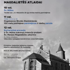 ŠV. MARIJOS MAGDALIETĖS ATLAIDAI