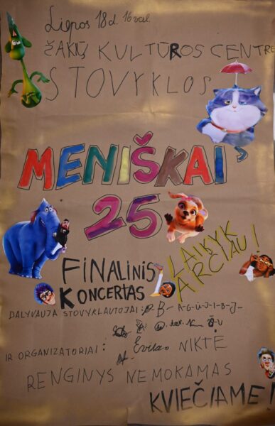 Šakių kultūros centro stovyklos „MENIŠKAI'25“ finalinis koncertas