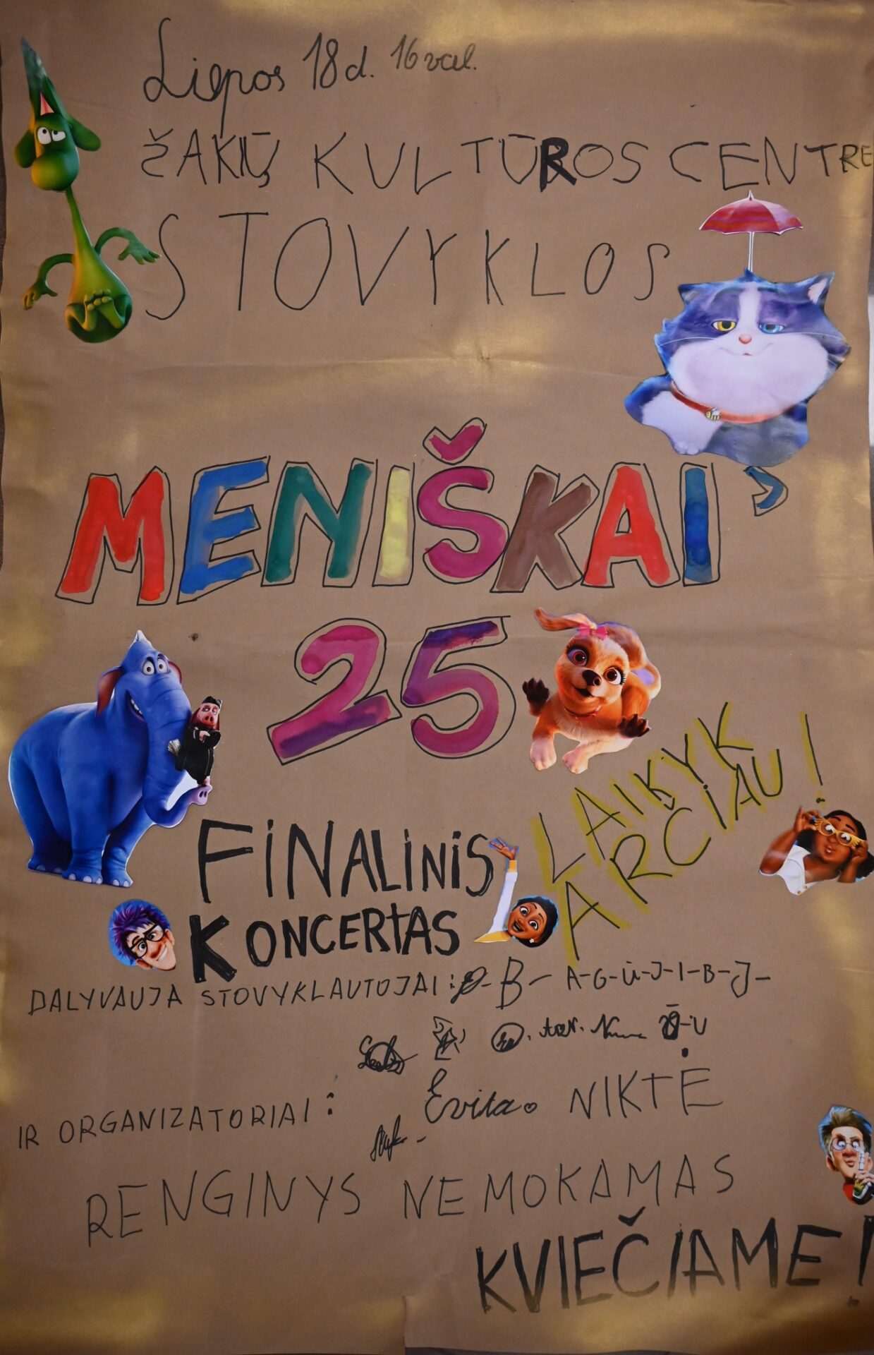 Šakių kultūros centro stovyklos „MENIŠKAI'25“ finalinis koncertas
