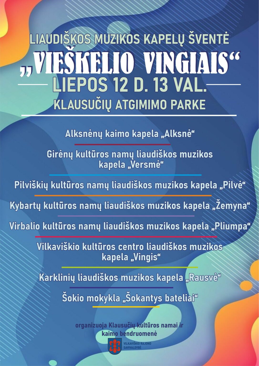 Liaudiškos muzikos kapelų šventė Klausučiuose