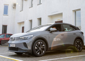 Marijampolės PSPC įsigijo naują elektromobilį
