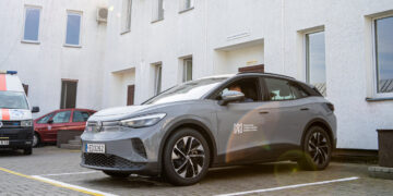 Marijampolės PSPC įsigijo naują elektromobilį