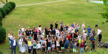 Administracijos atstovai apsilankė vaikų vasaros poilsio stovykloje „Pušyno poilsiavietėje“