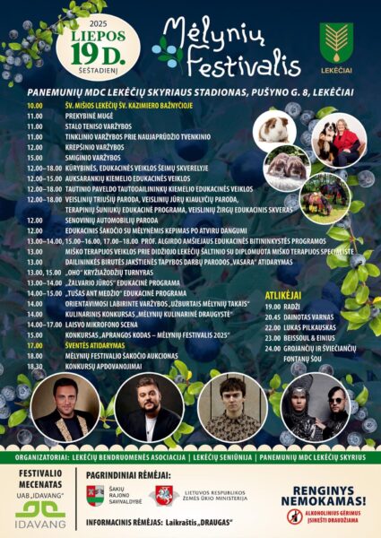 „Mėlynių festivalis“ Lekėčiuose