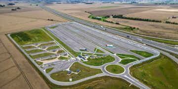 Magistralėje A5 Kaunas–Marijampolė–Suvalkai atidaryta moderni aikštelė visų tipų transportui / AB „Via Lietuva“ nuotr.