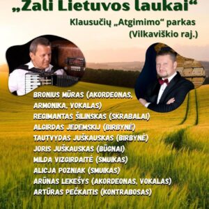 Liaudiškos muzikos koncertas „Žali Lietuvos laukai“