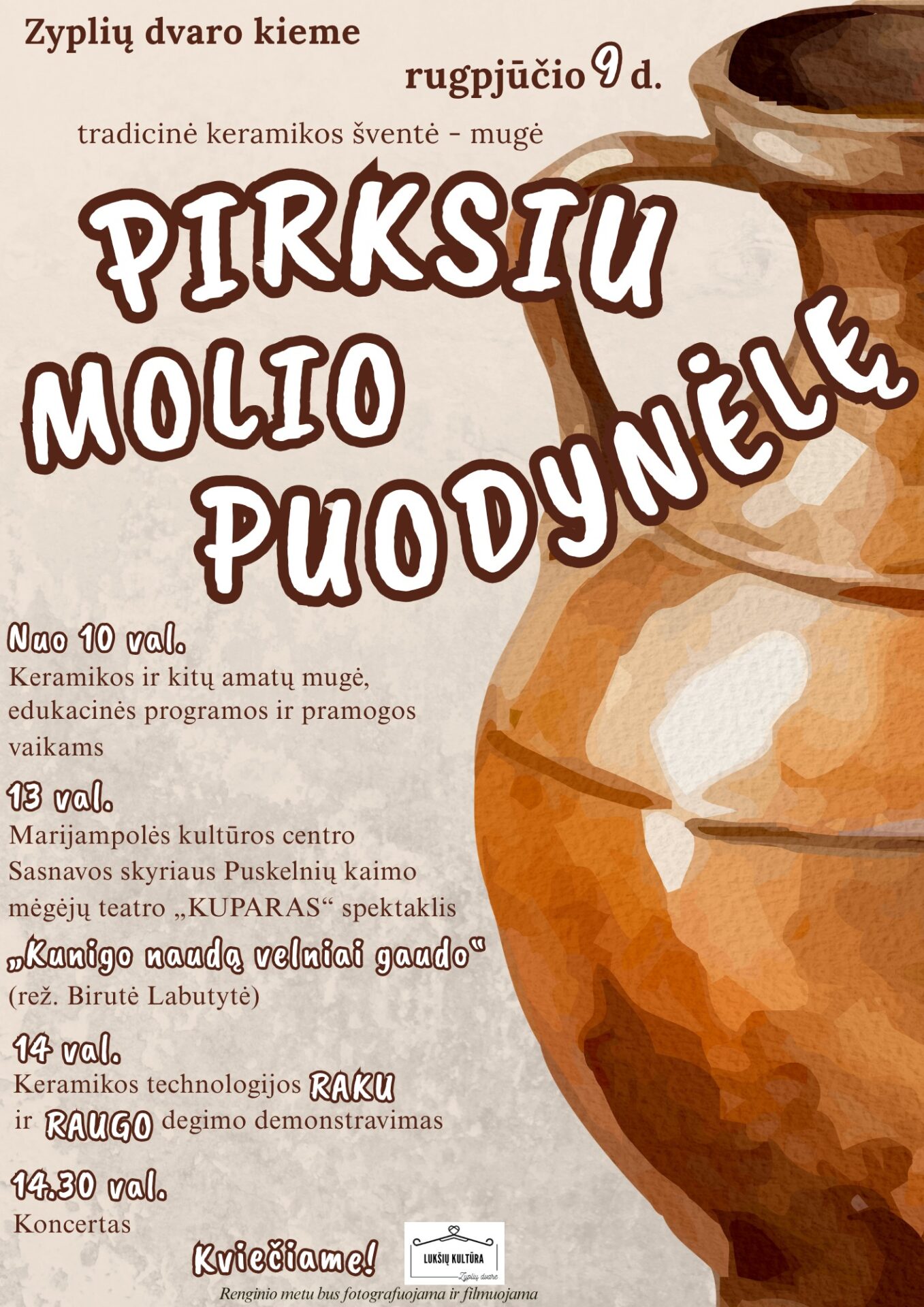 Tradicinė keramikų šventė – mugė „Pirksiu molio puodynėlę“