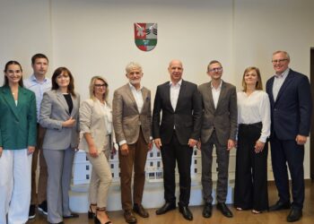 Klaipėdos uosto direkcijos vizitas Šakių rajone - pristatyta Gelgaudiškio uosto vizija