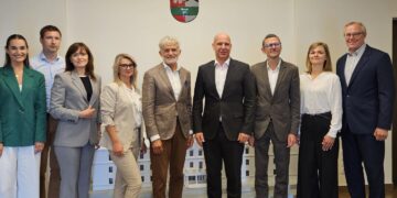 Klaipėdos uosto direkcijos vizitas Šakių rajone - pristatyta Gelgaudiškio uosto vizija