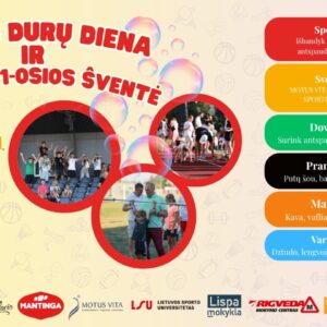 ATVIRŲ DURŲ DIENA IR RUGSĖJO 1-OSIOS ŠVENTĖ