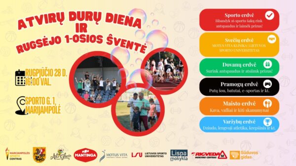 ATVIRŲ DURŲ DIENA IR RUGSĖJO 1-OSIOS ŠVENTĖ