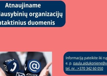 Atnaujinami Vilkaviškio rajono savivaldybės nevyriausybinių organizacijų kontaktiniai duomenys