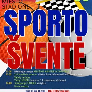 KYBARTŲ MIESTO SPORTO ŠVENTĖ IR SPALVOTA VAKARONĖ