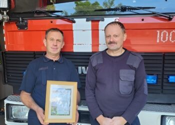 Kidulių ugniagesių komandai - padėka už gaisro gesinimą parapijos namuose