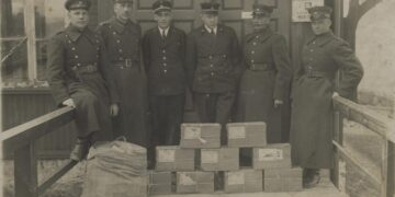 Kontrabandinės prekės Naumiesčio muitinėje. 1933 m.