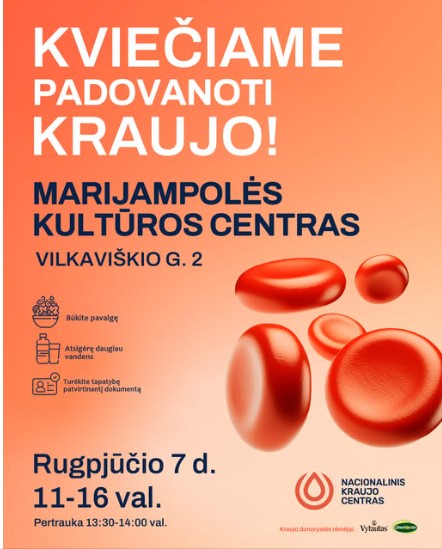 Kraujo donorystės akcija Marijampolėje
