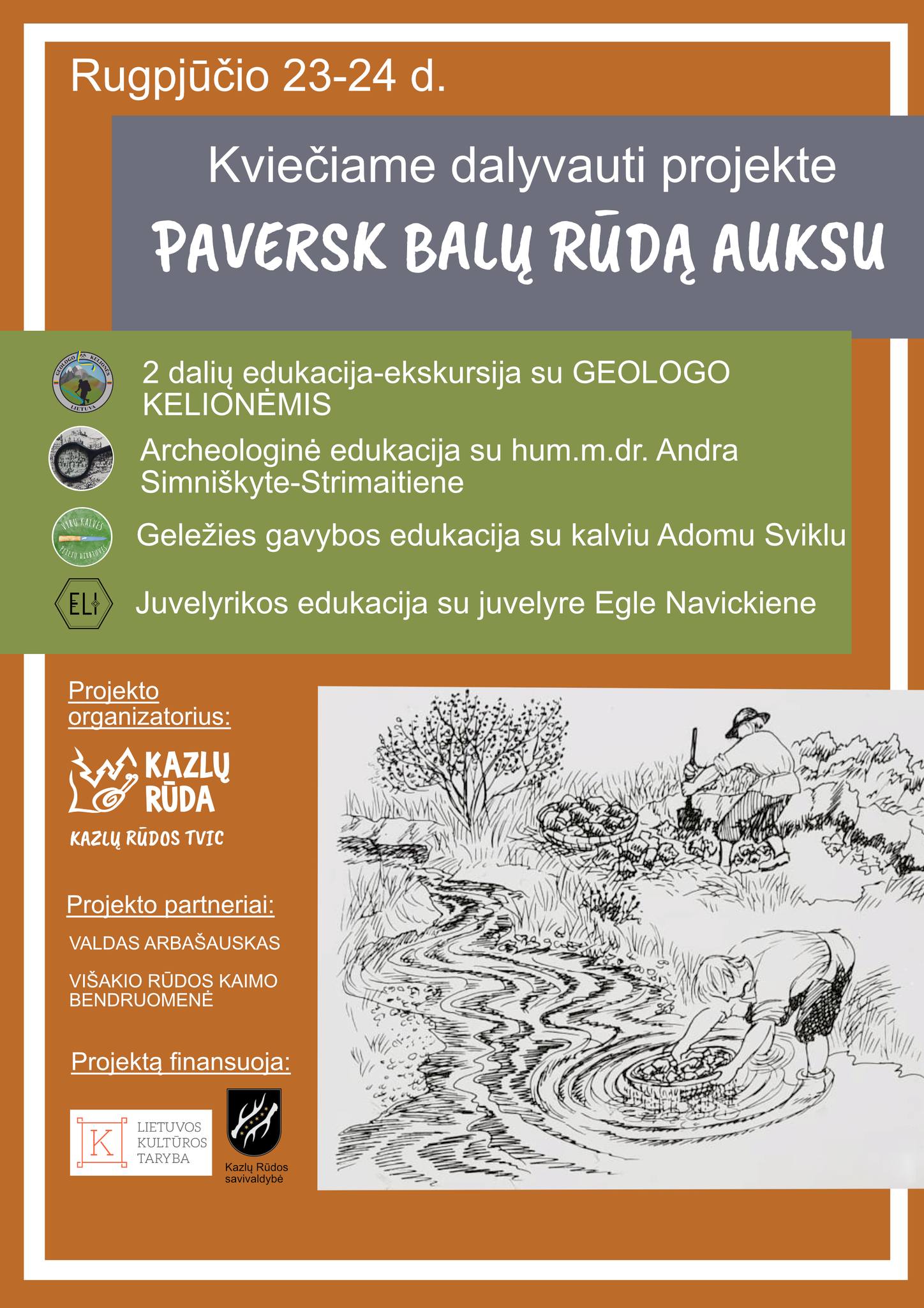 Kultūrinis-edukacinis renginys Višakio Rūdoje „Paversk balų rūdą auksu – balų (pelkių) rūdos pritaikymas meninei veiklai“