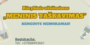 Kūrybinis užsiėmimas „Meninis taškavimas“