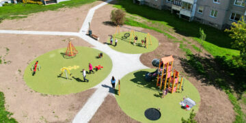 Marijampolėje - nauja vaikų žaidimų aikštelė