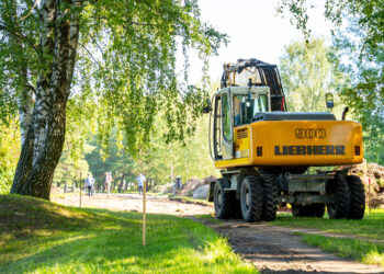 Marijampolėje pradedamas įrengti modernus pėsčiųjų ir dviračių takas palei Šešupę