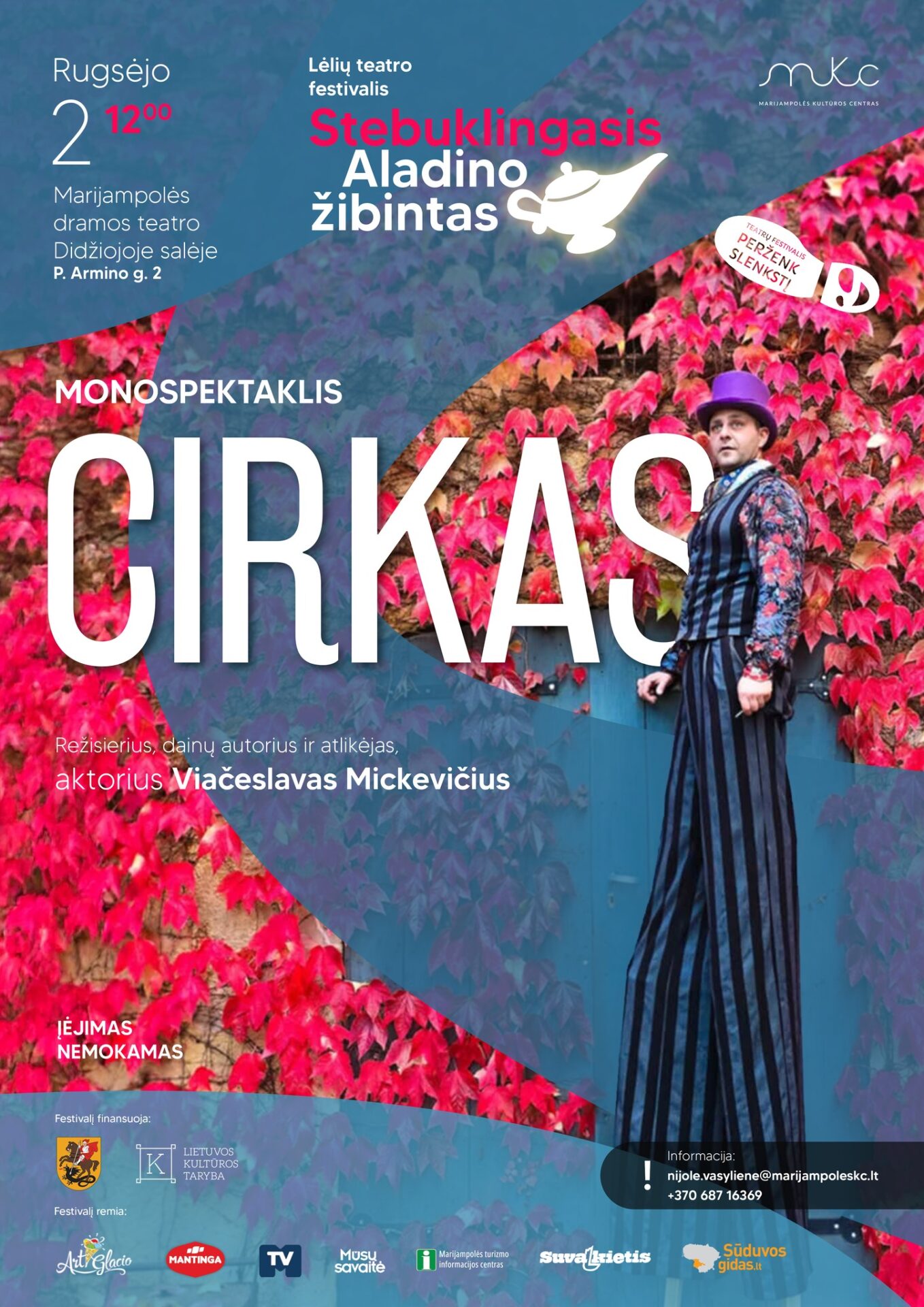 Monospektaklis „Cirkas“ ir kūrybinis susitikimas