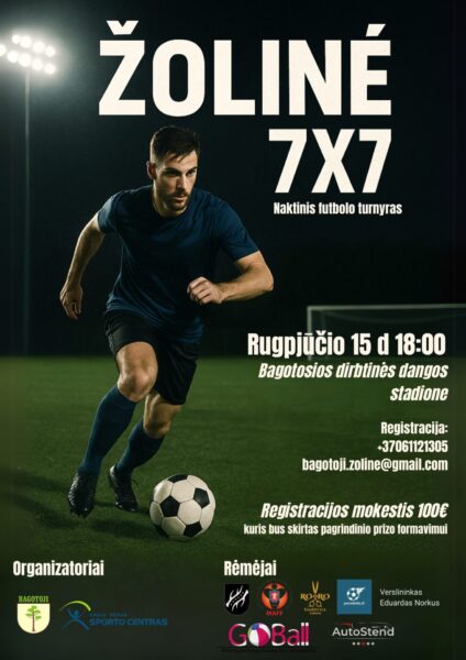 Naktinio futbolo turnyras 7x7 „Žolinė 2025"