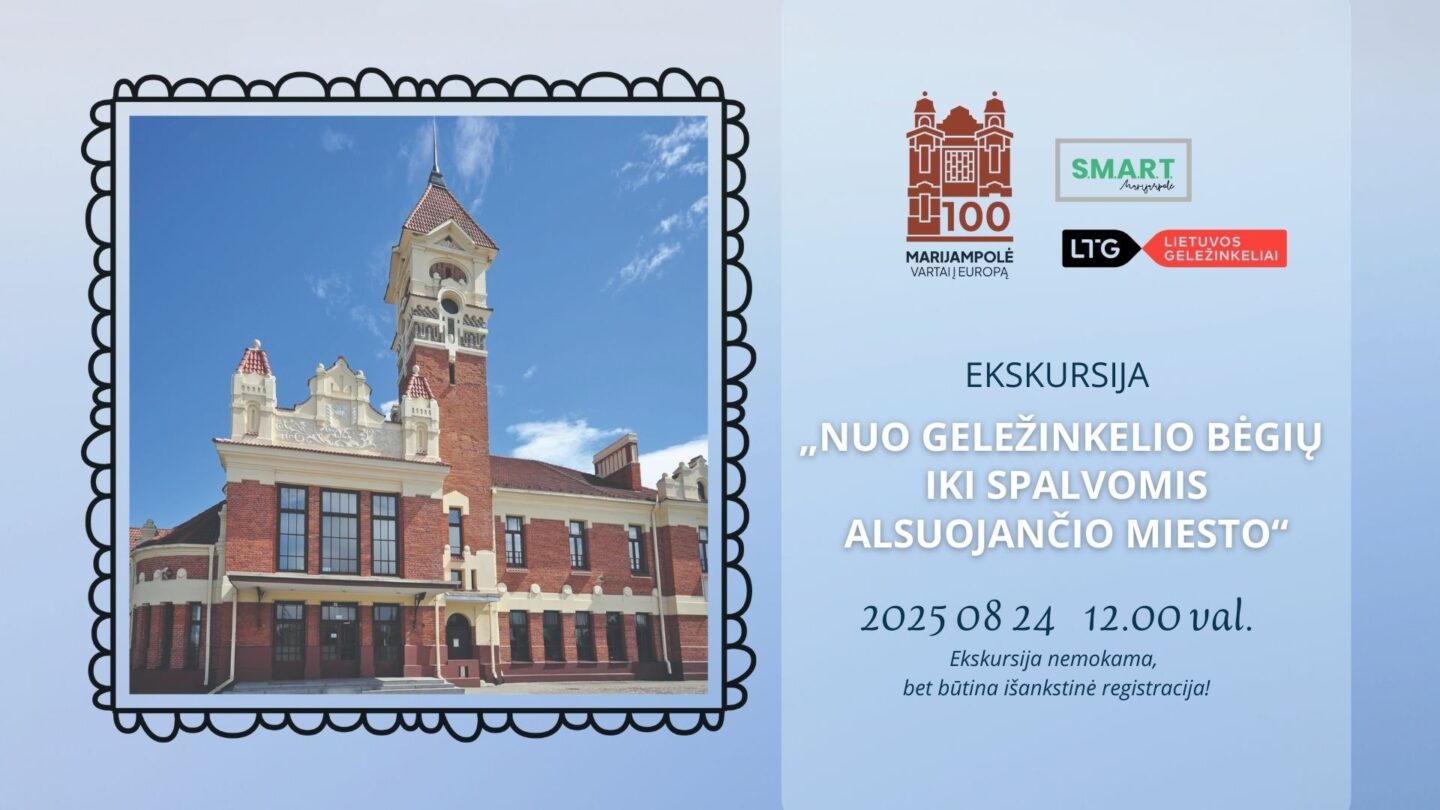 Nemokama ekskursija „Nuo geležinkelio bėgių iki spalvomis alsuojančio miesto“