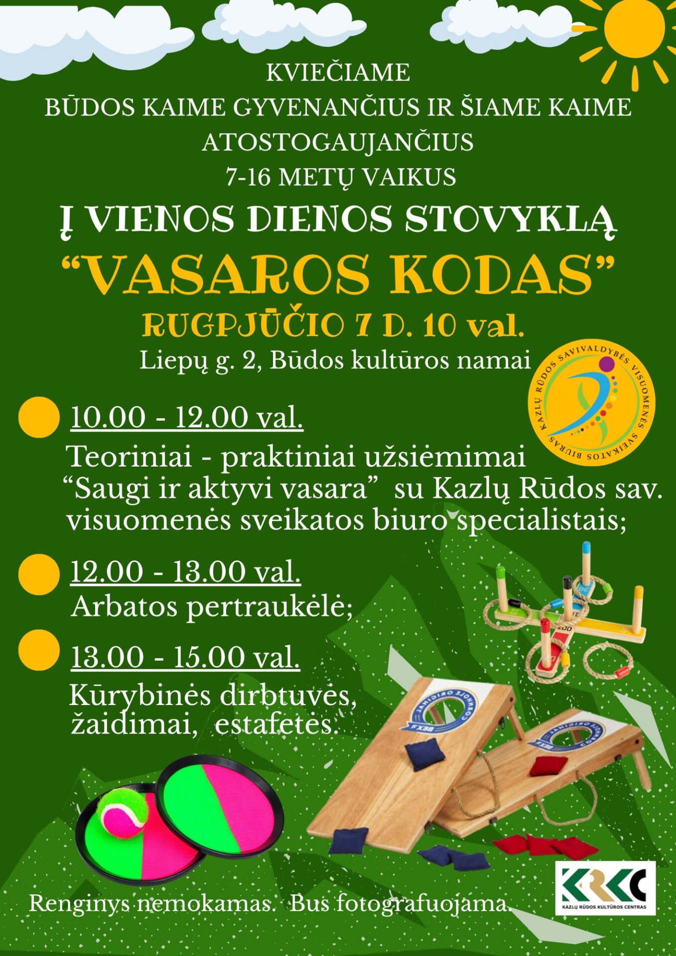 Renginys vaikams „Vasaros kodas“