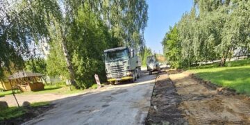 Striūpų kaime - Griškabūdžio gatvės remonto darbai