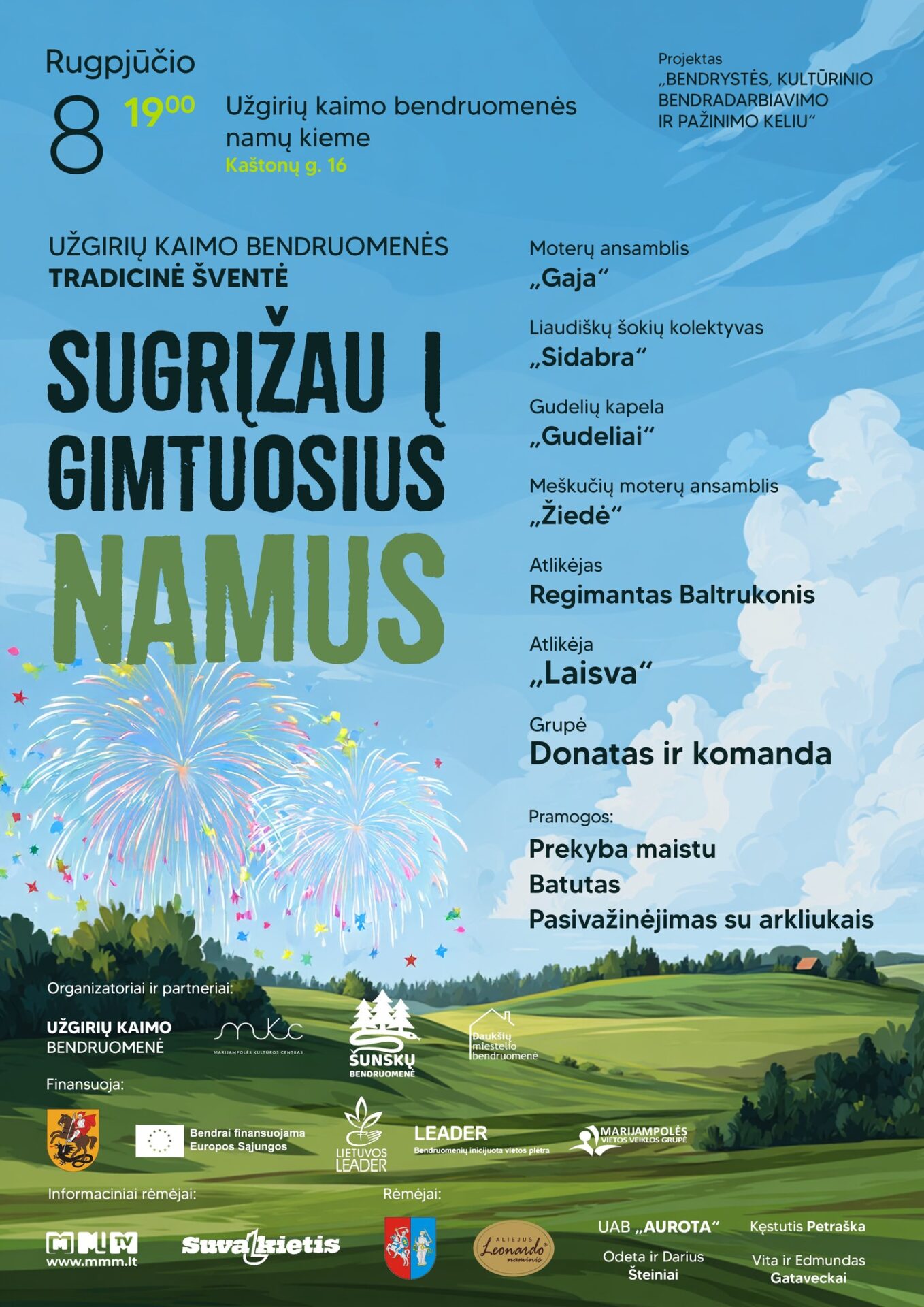 TRADICINĖ ŠVENTĖ „SUGRĮŽAU Į GIMTUOSIUS NAMUS“
