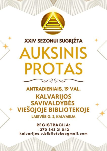XXIV „Auksinio proto“ sezonas Kalvarijoje