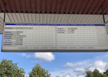 Autobusų tvarkaraštis Kalvarijos kryptimi iš Marijampolės